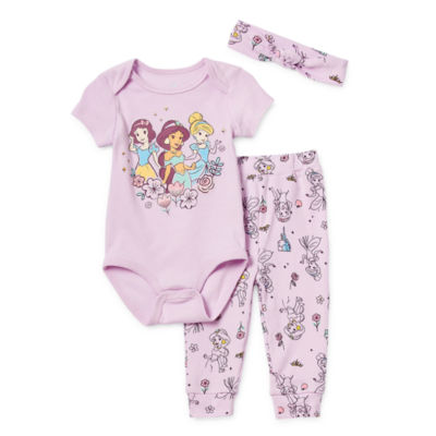 Disney Baby Girls 3-pc. Princess Pant Set