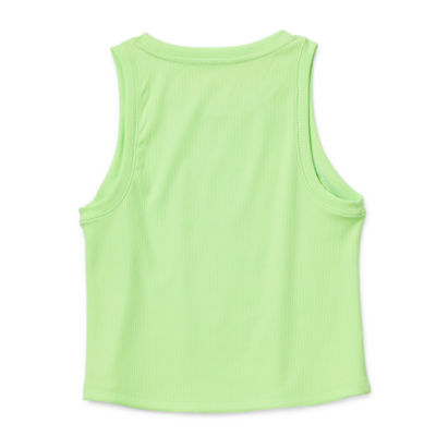 Xersion Little & Big Girls Ribbed Round Neck Tank Top