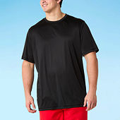St. John's Bay Mens Short Sleeve Swim Shirt | Blue | Regular Medium | Swimsuit Tops Swim Shirts | UV Protection