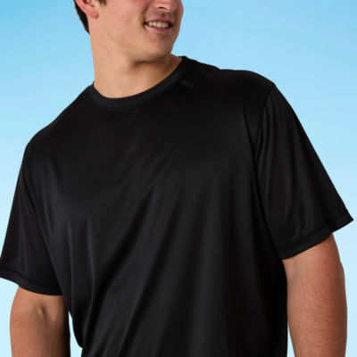 St. John's Bay Mens Short Sleeve Swim Shirt Big and Tall