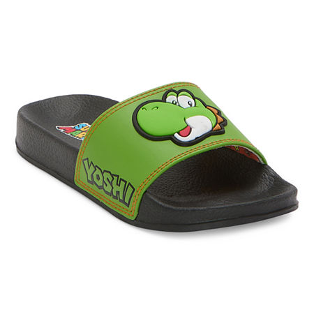 Ground Up Boys Yoshi Slide Slip-On Shoe, 2-3, Green