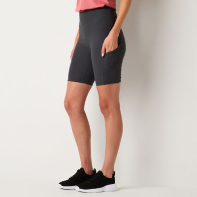 Xersion EverContour Womens High Rise 8 Inch Bike Short