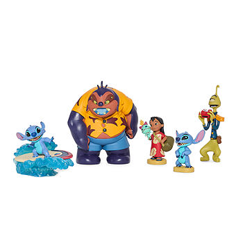 Disney Collection 5-Pc. Stich Figurine Set Stitch Toy Playset | One Size | Toys - Dolls + Action Figures Toy Playsets | Valentine's Day