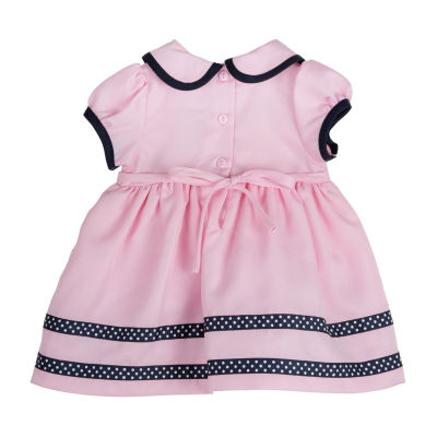 Rare Editions Baby Girls Short Sleeve Cap Empire Waist Dress