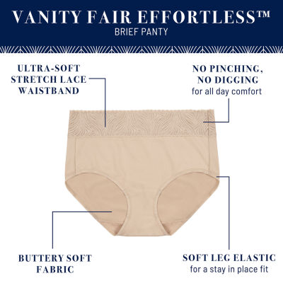 Vanity Fair Effortless Lace Top Brief Panty- 13276
