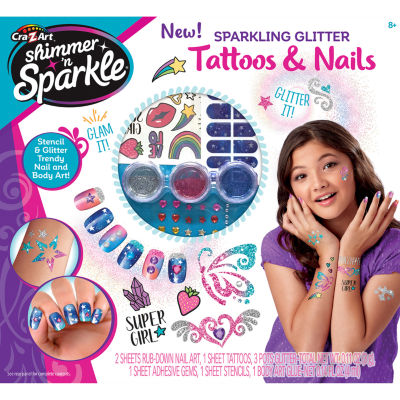 Cra-Z-Art Sparkling Glitter Tattoos & Nails