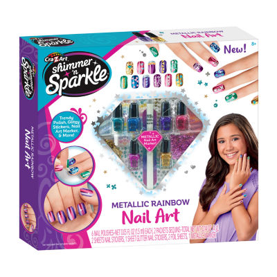 Cra-Z-Art Metallic Rainbow Nail Art Design Kit