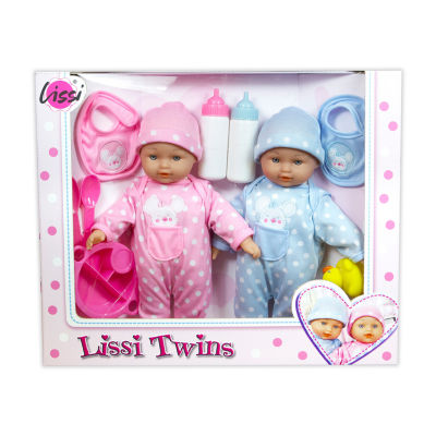 Lissi 11 Inch Twin Baby Dolls 10-pc. Doll