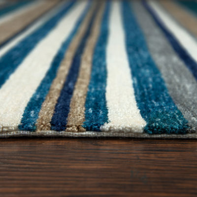 Rizzy Home Zayne Striped Hand Tufted Indoor Outdoor Rectangular Area Rug