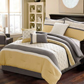 Eden & Oak Bryne 10-pc. Comforter Set, Color: Gray - JCPenney