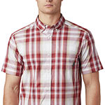 Columbia Rapid Rivers Mens Regular Fit Short Sleeve Plaid Button-Down Shirt