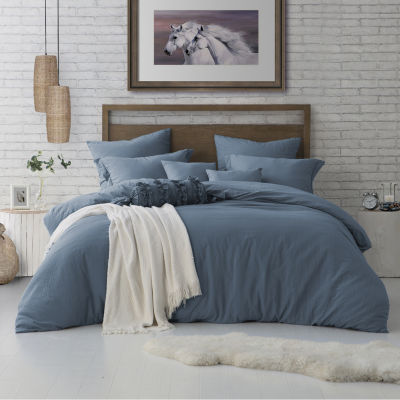 Swift Home Premium Ultra Soft Washed Crinkle Duvet Cover Set