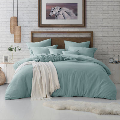 Swift Home Premium Ultra Soft Washed Crinkle Duvet Cover Set - JCPenney