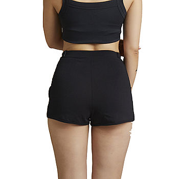 Slick Chicks Women's Adaptive Hook and Loop Lounge Short, Color: Black -  JCPenney