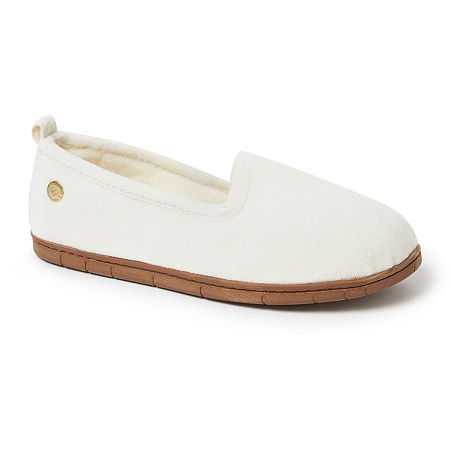  -Dearfoams Rachel Velour Womens Slip-On Slippers