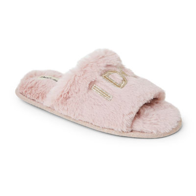 Dearfoams Lane Bridal Womens Memory Foam Slip-On Slippers