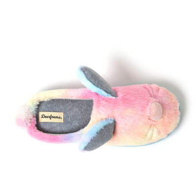 Dearfoams Unisex Bunny Womens Clog Slippers