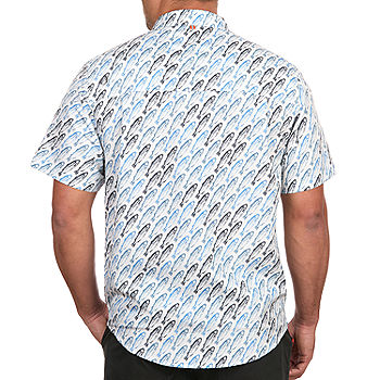American Outdoorsman Mens Short Sleeve Button-Down Shirt