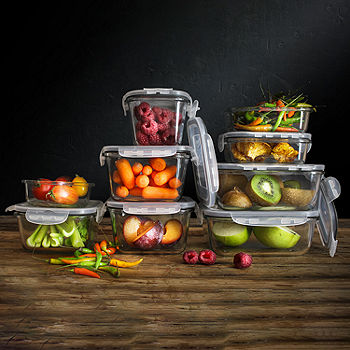 Mason Craft and More 14-Piece Glass Rectangular Food Storage Set - 20340018