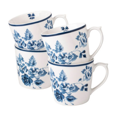 Laura Ashley China Rose 4-pc. Coffee Mug Set - Blueprint Collectables