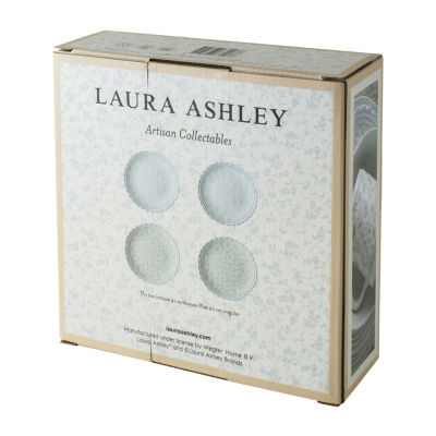 Laura Ashley 4-pc. Earthenware Dessert Plate Set -  Artisan Collectables