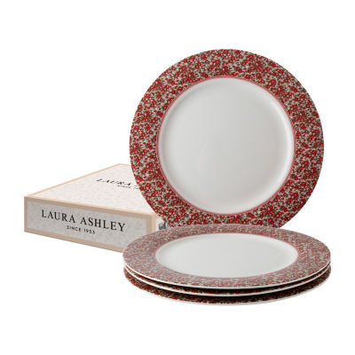 Laura Ashley 4-pc. Porcelain Dinner Plate Set - Stockbridge Collectables