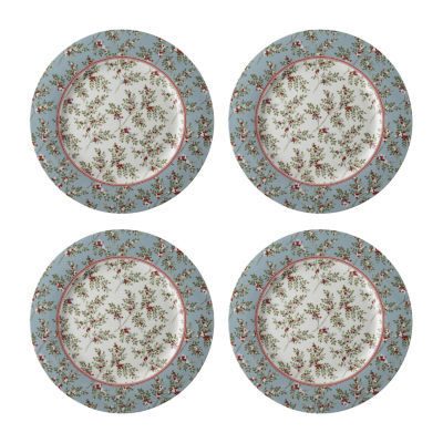 Laura Ashley 4-pc. Porcelain Luncheon Plate Set - Stockbridge Collectables