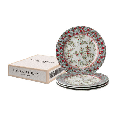 Laura Ashley 4-pc. Porcelain Dessert Plate Set - Stockbridge Collectables