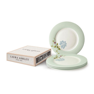 Laura Ashley Mint Candy 4-pc. Porcelain Dinner Plate - Heritage Collectables