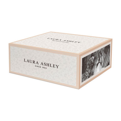 Laura Ashley Cobblestone Pinstripe 4-pc. Cappuccino Cups- Heritage Collectables