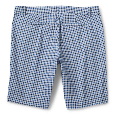 St. John's Bay Secretly Slender Womens Mid Rise Adaptive Easy-on + Easy-off Bermuda Short-Plus