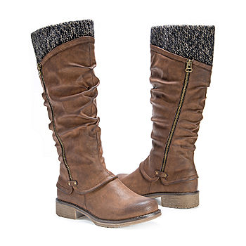 Muk Luks Womens Flexi New York Flat Heel Winter Boots, Color: Sand -  JCPenney