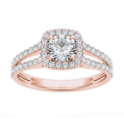 1 CT.T.W. Natural Round Diamond 14K Gold Engagement Ring