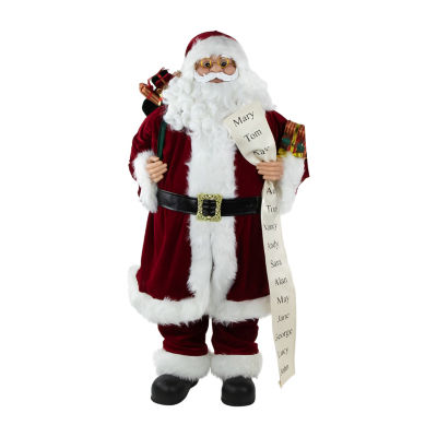 36'' Santa Claus with Naughty or Nice List Christmas Figure