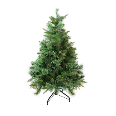 4.5' Pre-Lit Full Ashcroft Cashmere Pine Artificial Christmas Tree - Clear Dura-Lit Lights