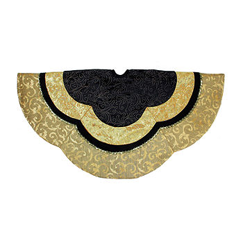 ET-2729 GOLD Gold Sequin Bead Center Applique
