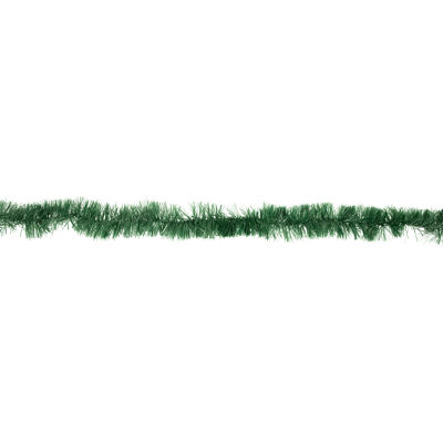 50' x 2.75'' Green Tinsel Artificial Christmas Garland - Unlit