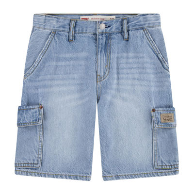 Levi's Big Boys Adjustable Waist Denim Cargo Short