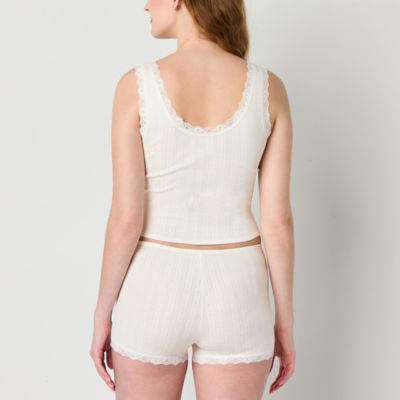 Arizona Body Womens U Neck Sleeveless Pajama Top