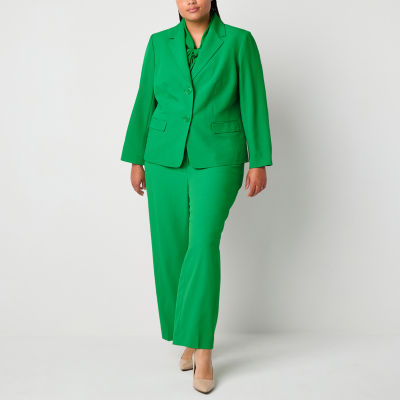 Black Label by Evan-Picone Womens Plus Classic Fit Suit Jacket