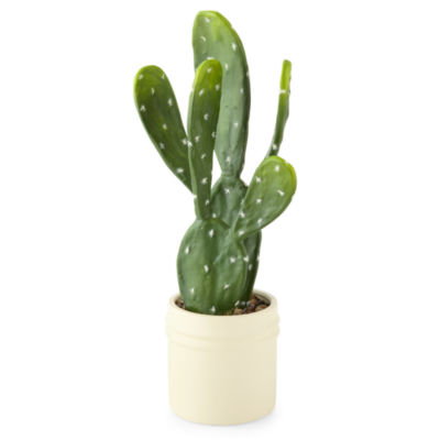 Linden Street 20in Potted Cactus Artificial Plant