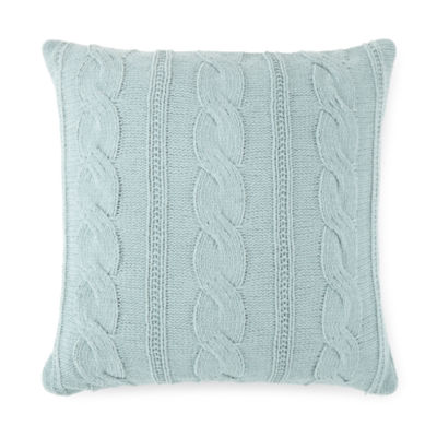 Linden Street Cable Knit Chenille Square Pillow - JCPenney