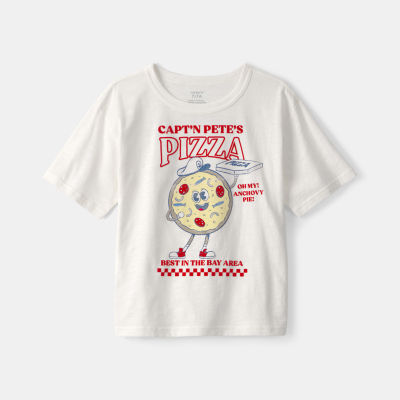 Carter's Little & Big Kid Boys Round Neck Short Sleeve Regular Fit Graphic T-Shirt