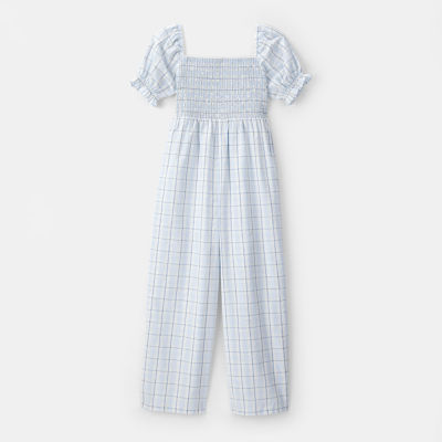 Carter's Little & Big Kid Girls Short Sleeve Squares Romper