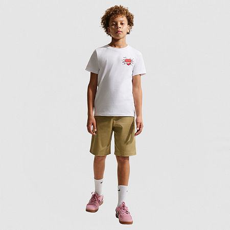 Nike Big Kid Girls Crew Neck Short Sleeve Regular Fit Graphic T-Shirt, Medium, White