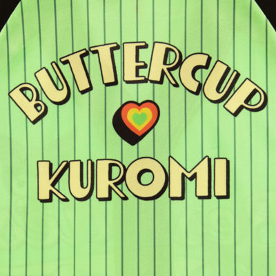 Hk X Ppg Baseball Jeresey Womens Juniors V Neck Short Sleeve Hello Kitty Powerpuff Girls Jersey