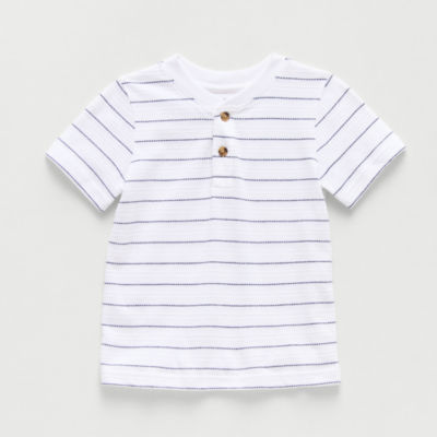 Okie Dokie Toddler & Little Boys Short Sleeve Regular Fit Henley Shirt