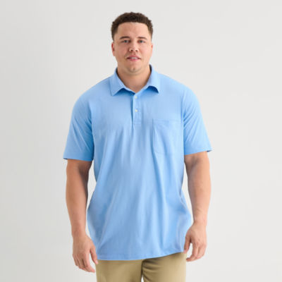 St. John's Bay Jersey Big and Tall Mens Classic Fit Short Sleeve Polo Shirt