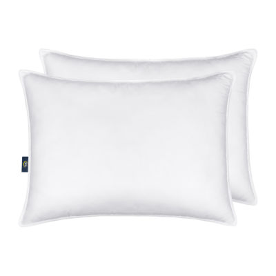 Serta® Down Illusion Medium Density 2-Pack Allergen Barrier 2 Pack Medium Density Bed Pillow