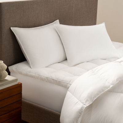 Serta® Down Illusion Medium Density 2-Pack Allergen Barrier 2 Pack Medium Density Bed Pillow